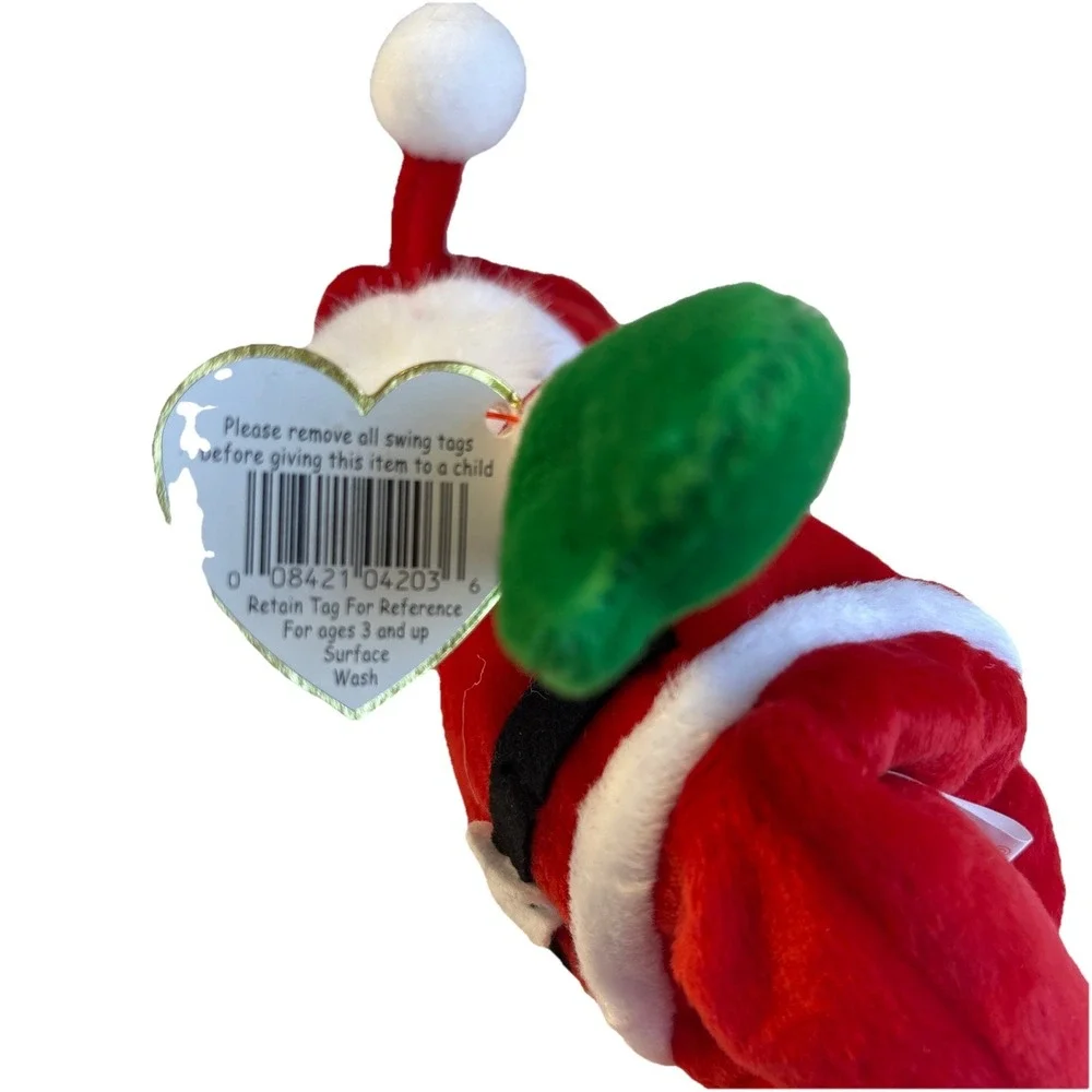 RARE Ty Beanie Baby SANTA‎  1998 Plush Toy New With Tag Errors MINT Condition